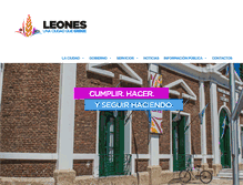 Tablet Screenshot of leones.gov.ar